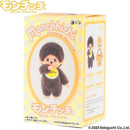 [Monchhichi] Flocked Mascot 4 blind box