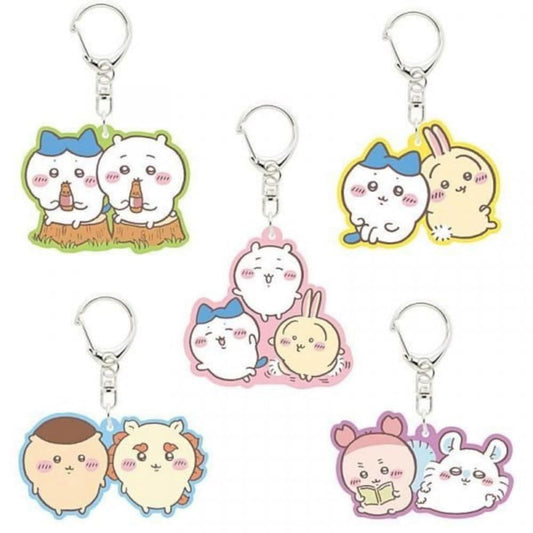 [GASHAPON] Chiikawa Friendship Rubber Charm Keyring Capsule