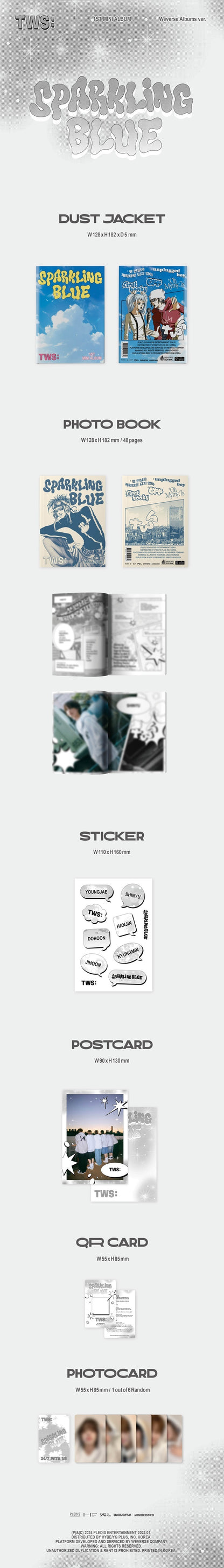 [ALBUM] TWS 1st Mini Album Sparkling Blue (Weverse Albums ver.)