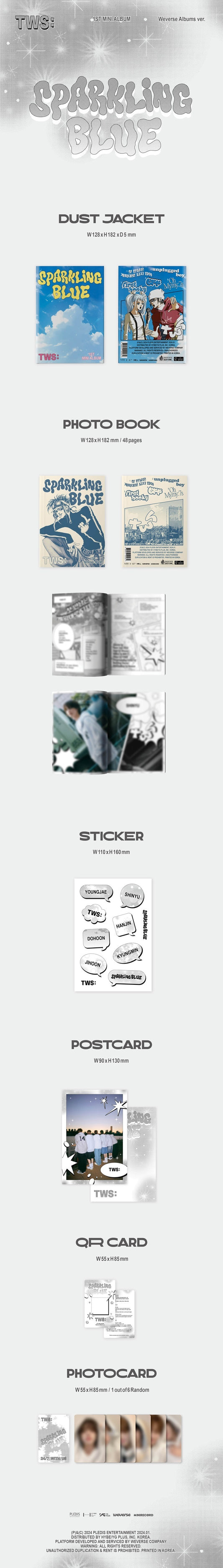 [ALBUM] TWS 1st Mini Album Sparkling Blue (Weverse Albums ver.)