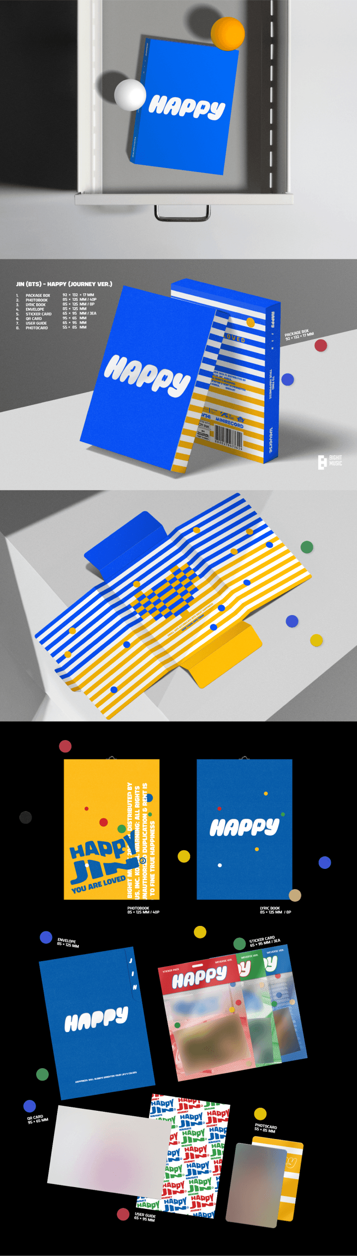 [ALBUM] Jin (BTS) Happy (Standard / Weverse Albums ver.) + WEVERSE GIFT