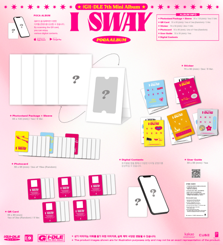 [ALBUM] (G)I-DLE 7th Mini Album I SWAY (POCA ALBUM Ver.) (Random)