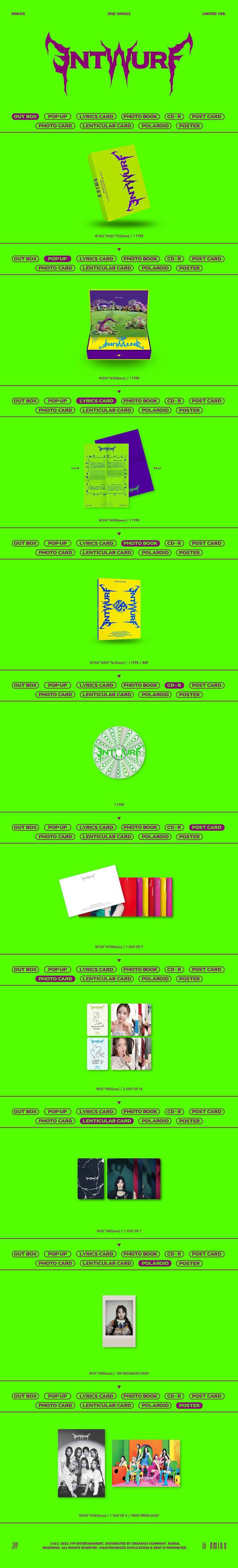 [ALBUM] NMIXX 2nd Single ENTWURF (Limited / Standard Ver.)