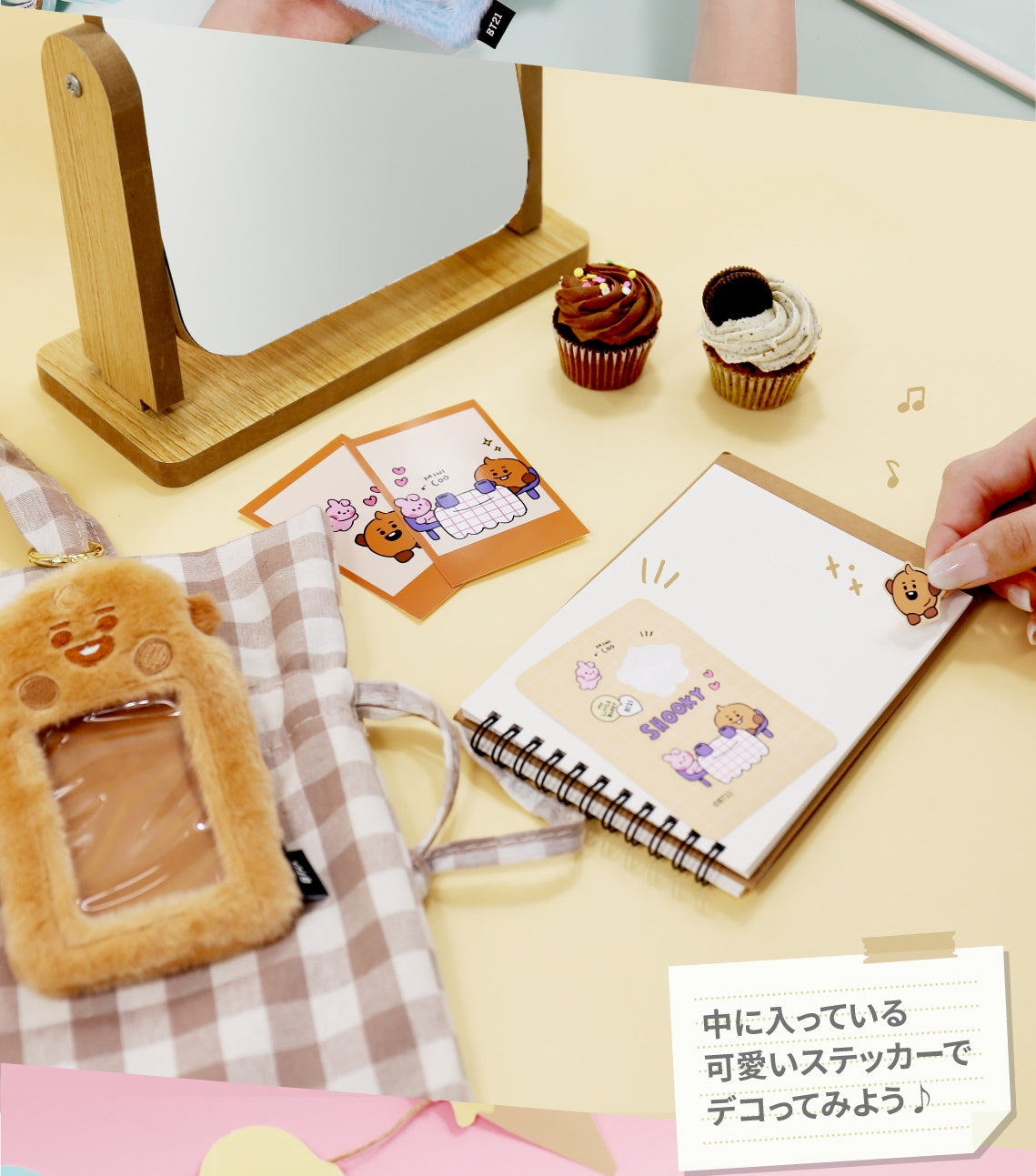 [COLLAB] BT21 Japan Photocard Cardholder Fluffy Furry Cardholder
