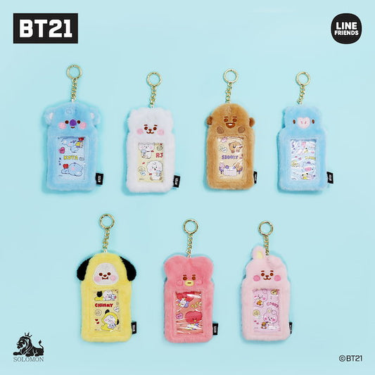 [COLLAB] BT21 Japan Photocard Cardholder Fluffy Furry Cardholder