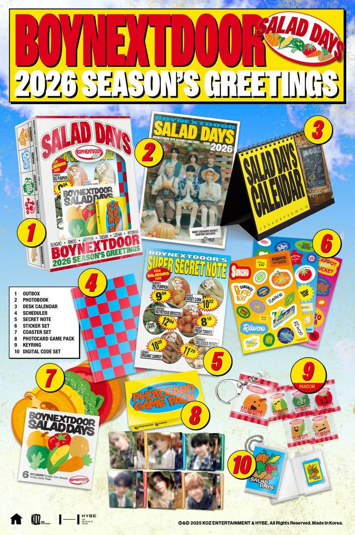 [SHARING SET] Boynextdoor Season’s Greetings 2026 / SG2026 - Salad Days