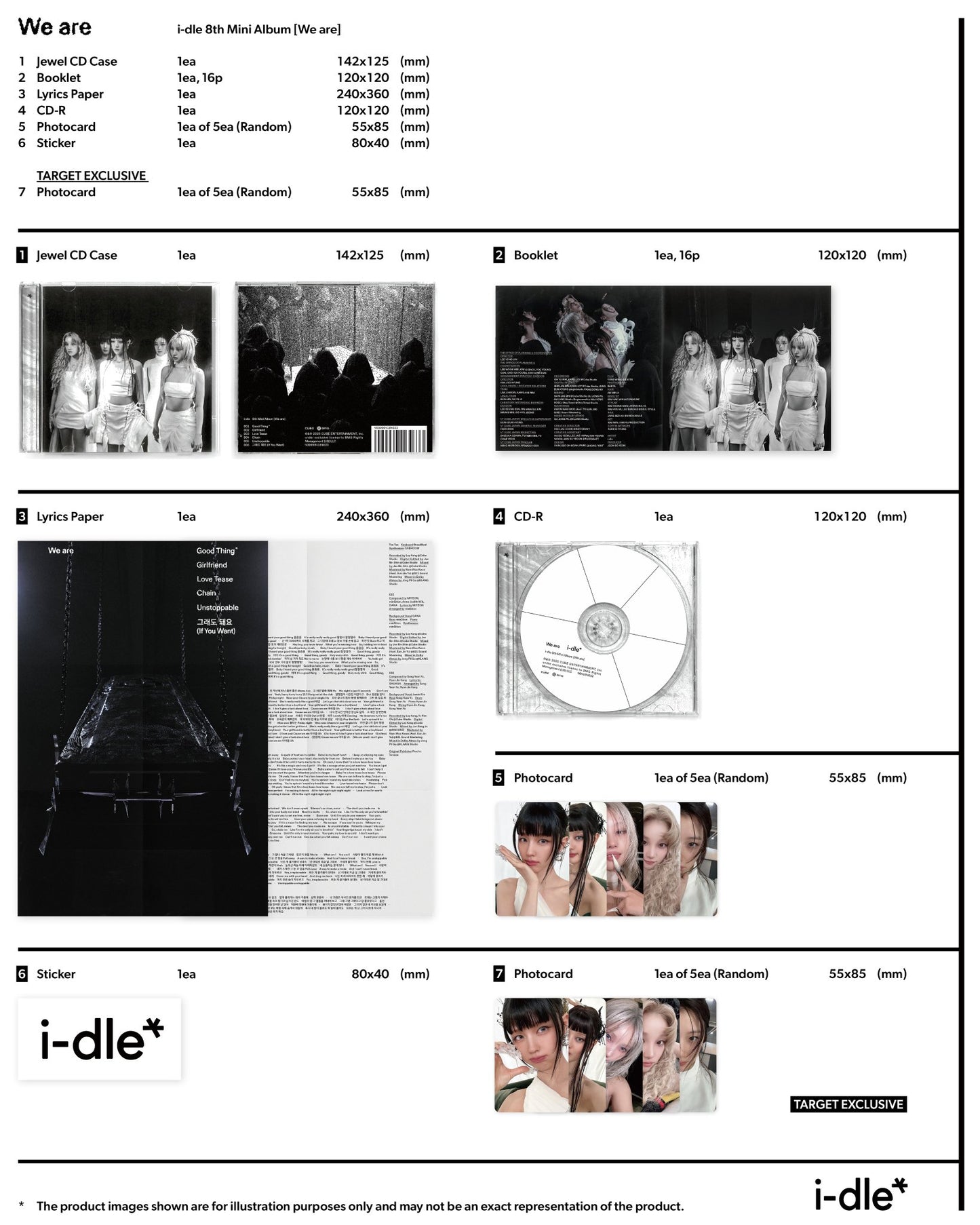 [ALBUM] I-DLE ‘We Are’ Target Exclusive US Album + TARGET PC