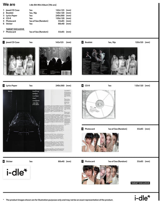 [ALBUM] I-DLE ‘We Are’ Target Exclusive US Album + TARGET PC