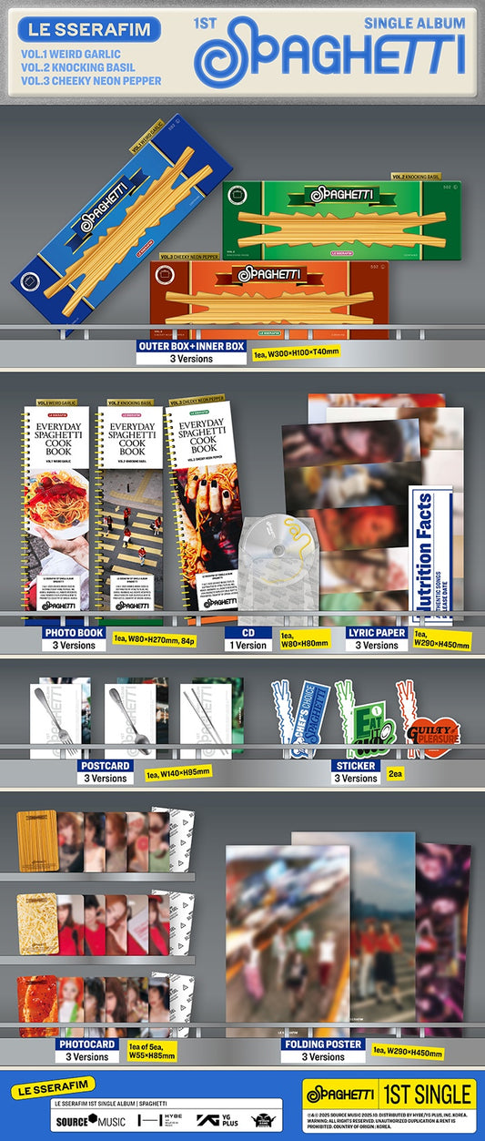 [ALBUM] LE SSERAFIM 1st Single Album 'SPAGHETTI'