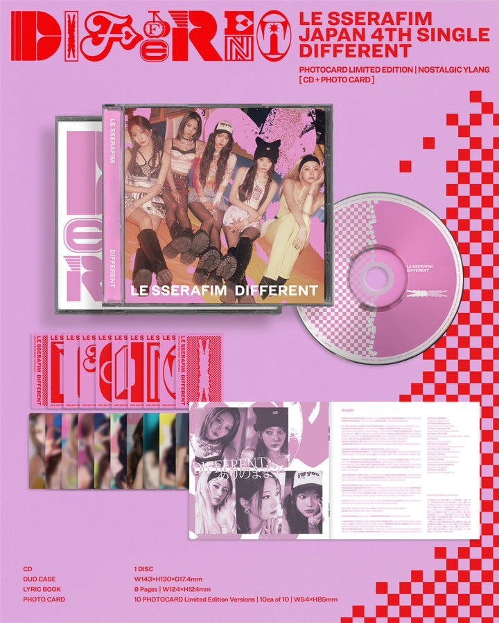 LE SSERAFIM DIFFERENT ポップアップ PHOTO CARD LE SSERAFIM] DIFFERENT / CD Album Photocard PC Chaewon | eBay