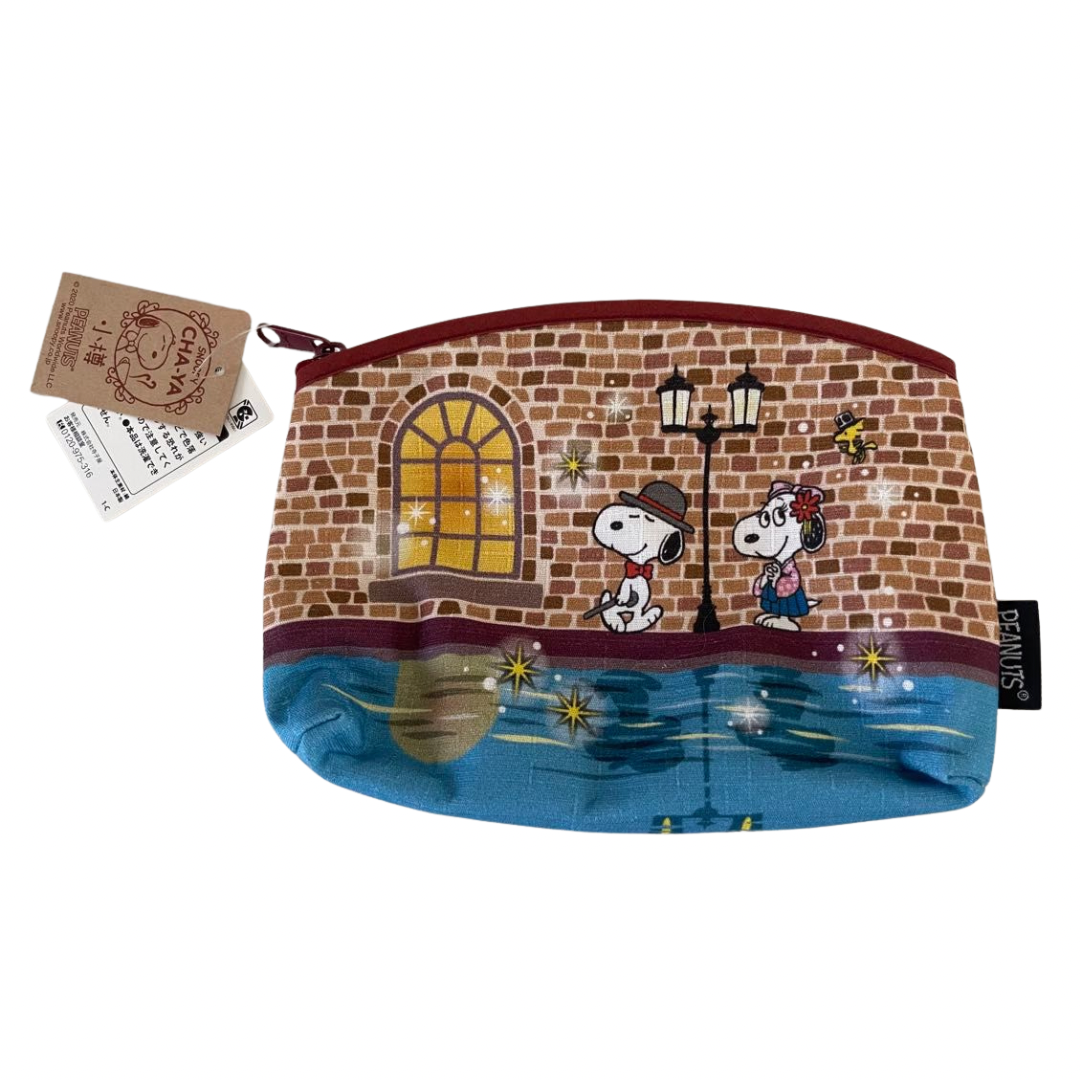 [SNOOPY] Limitd Edition PEANUTS Snoopy Chaya Otaru Peanuts Pouch