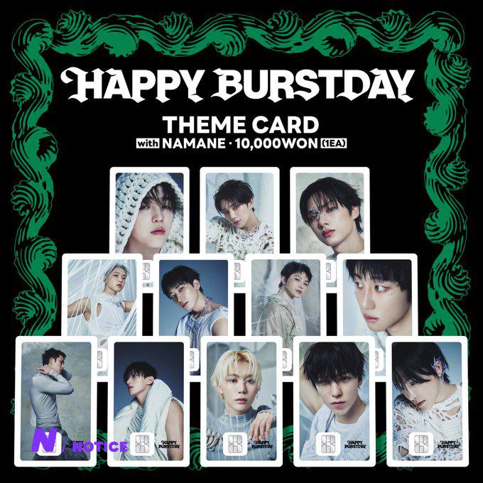 [MERCH] Seventeen Happy Burstday Namane Card
