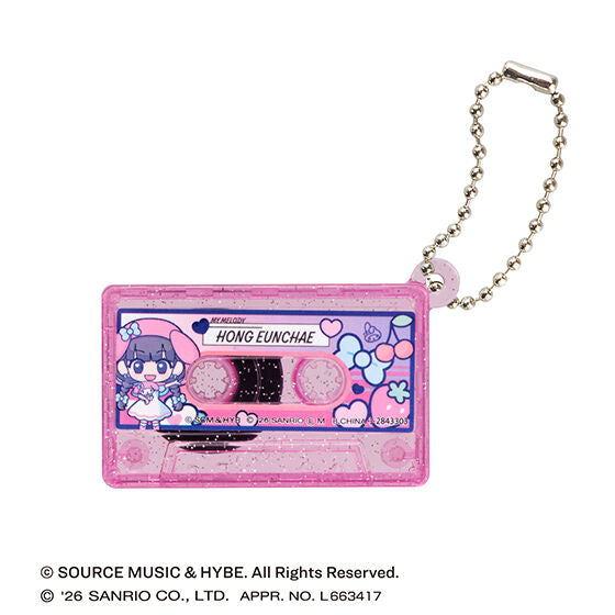[GASHAPON] LE SSERAFIM × MY MELODY & KUROMI cassette tape charm gacha capsule