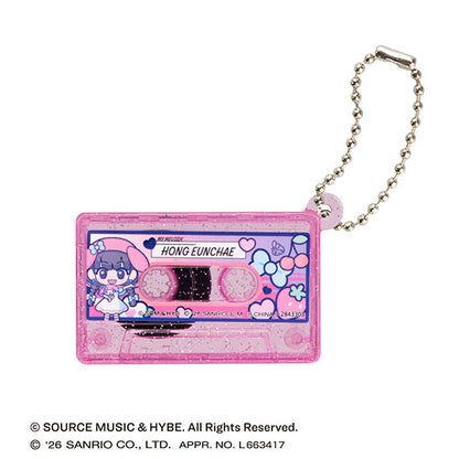 [GASHAPON] LE SSERAFIM × MY MELODY & KUROMI cassette tape charm gacha capsule