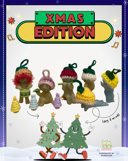 [2POM MADE] Smiski Figure - 2025 Xmas Ornament Decor Hat Edition