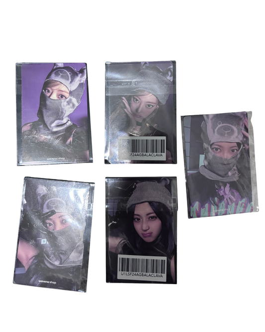 [POB] LE SSERAFIM Crazy Weverse BALACLAVA VER Photocard Pc