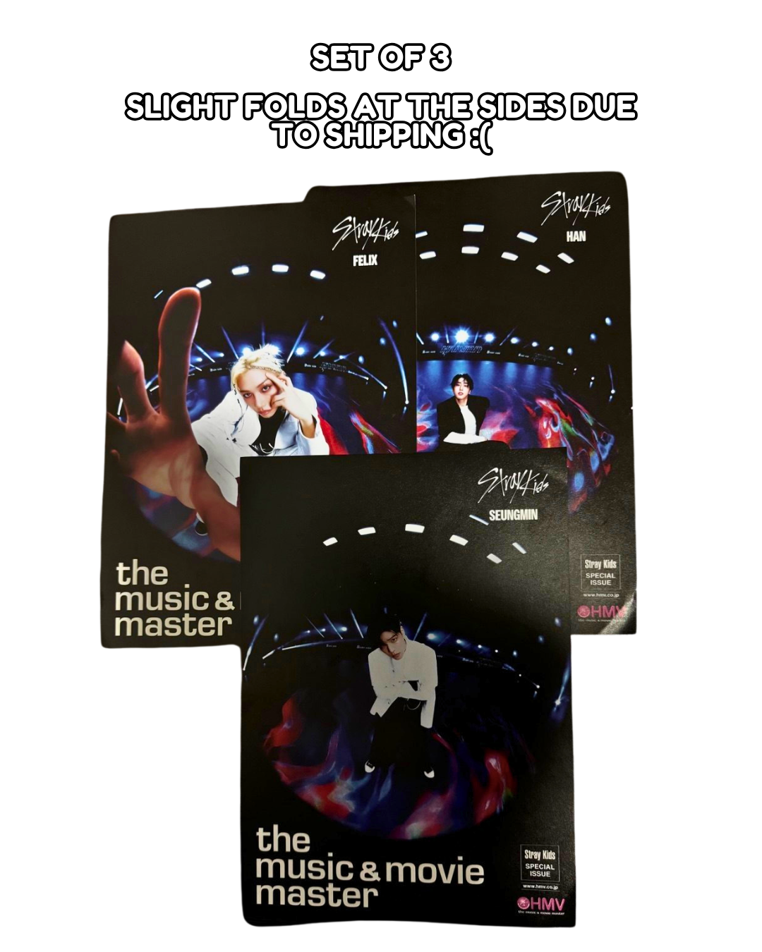 [POB] STRAY KIDS KARMA HMV The Music & Movie Master Poster - Set of 3