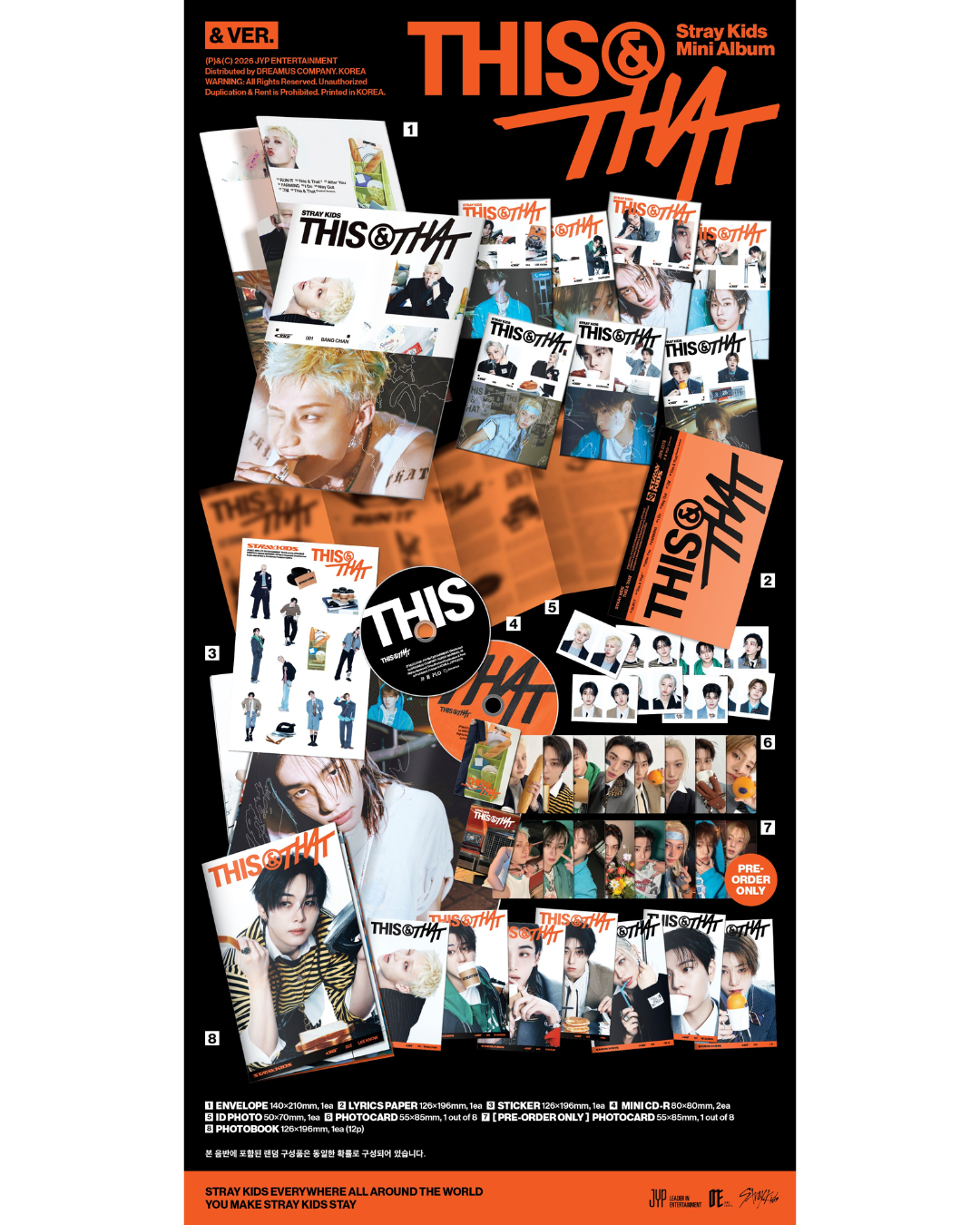 [ALBUM] Stray Kids (스트레이 키즈) - 'THIS & THAT' (& VER.) Sealed Album