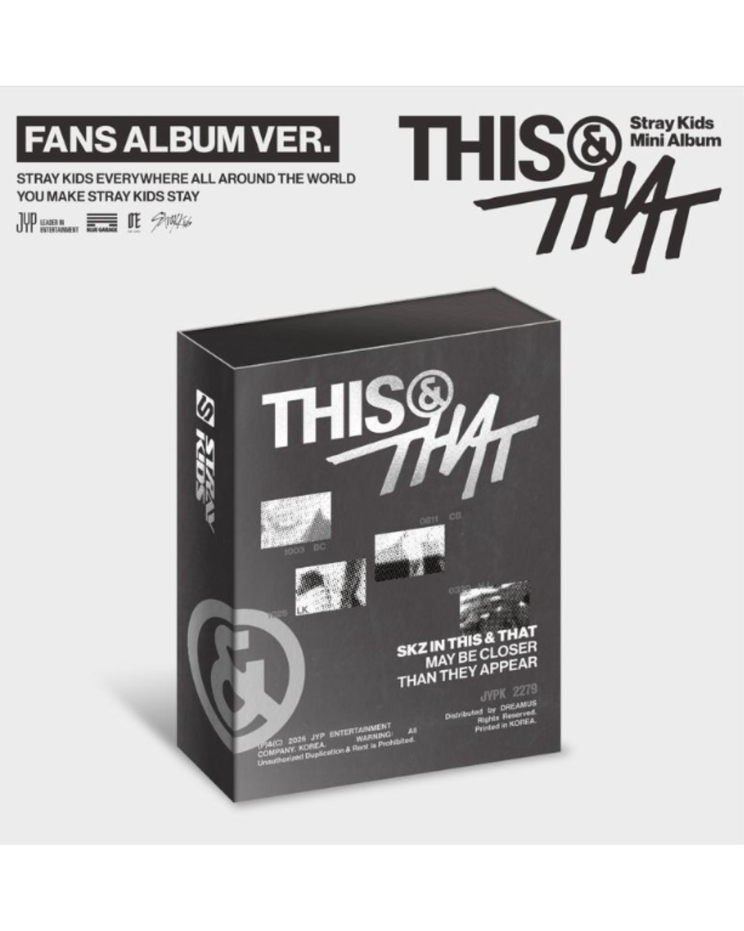 [ALBUM] Stray Kids (스트레이 키즈) - THIS & THAT (FANS ALBUM VER.) Sealed Album