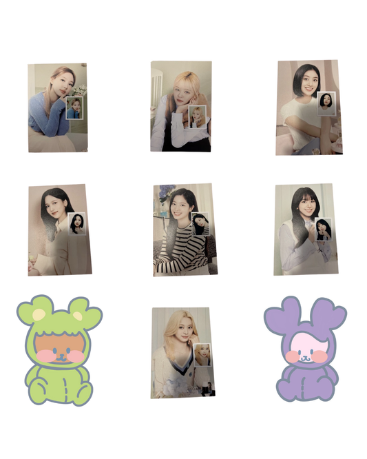 [MERCH] TWICE Together 1 & 2 Postcard & Photo ID Member set