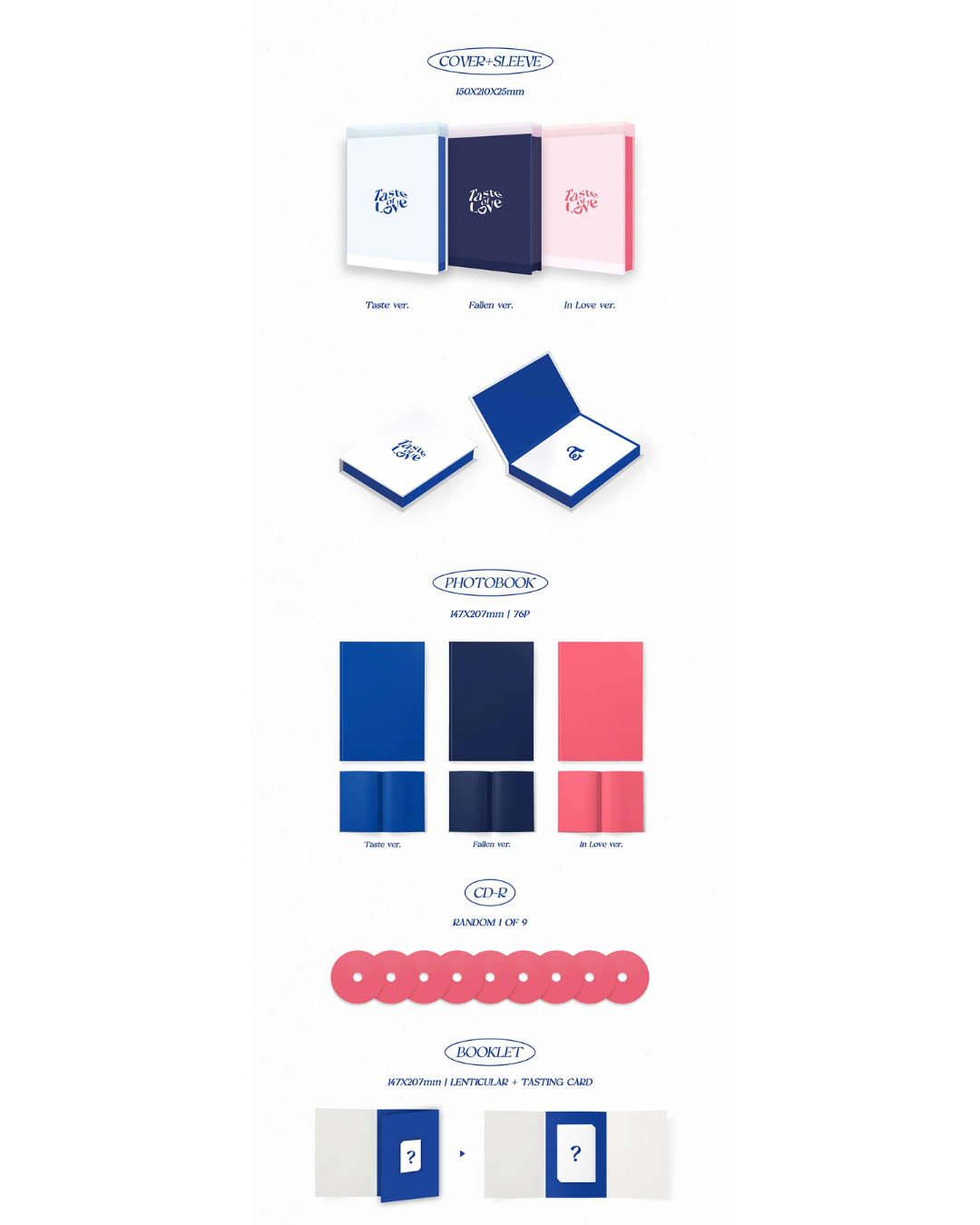 [ALBUM | GIFT EVENT] TWICE Taste of Love Album set Unsealed