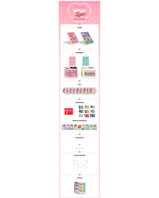 [ALBUM | GIFT EVENT] TWICE What is Love? Album set Unsealed