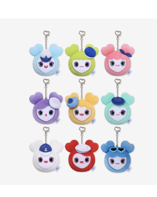 [MERCH] TWICE LOVELY FACE KEYRING MARINE Ver.  - This is For World Tour Finale in Seoul