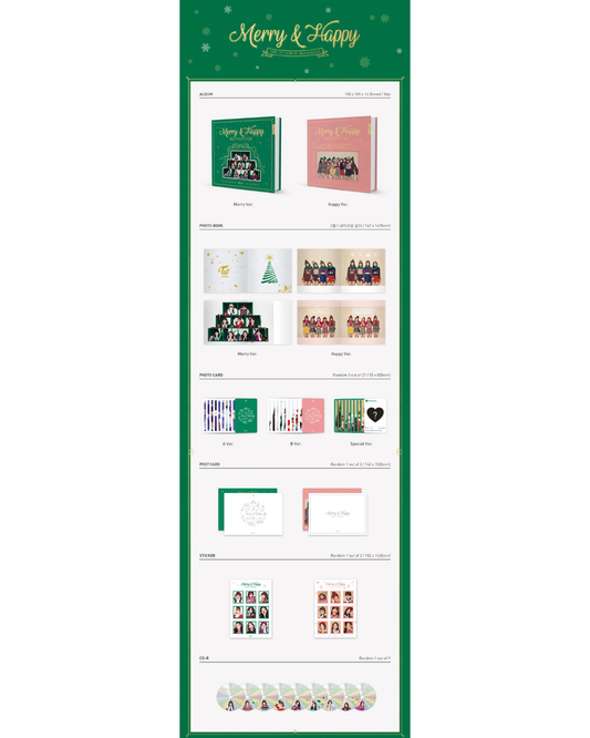 [ALBUM | GIFT EVENT] TWICE Merry & Happy Album set Unsealed