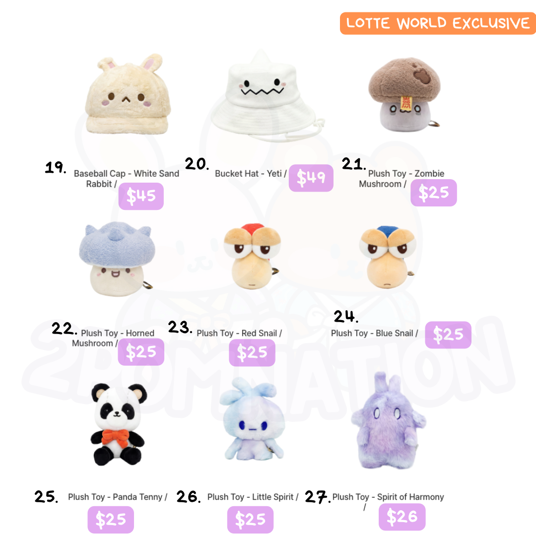 [Maplestory] Maple story Lotte World Korea Exclusive Merch