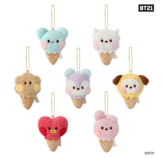 [MERCH] BT21 Minini Ice Cream Doll Keychain