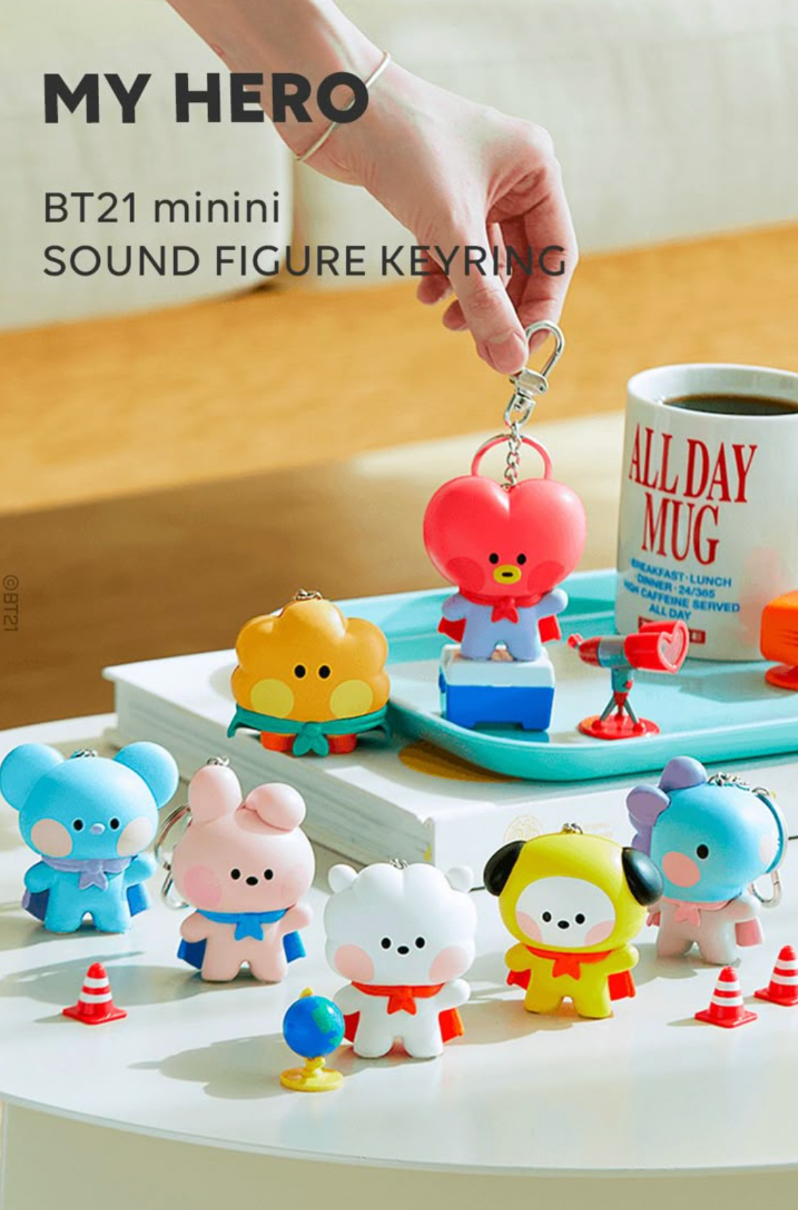 [MERCH] BT21 Minini Sound Figure Keyring