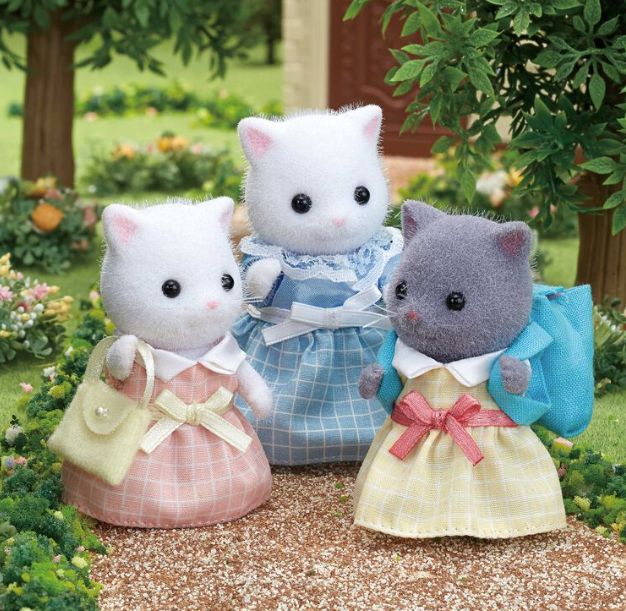[Sylvanian Families] Persian cat girl (gray) Figure