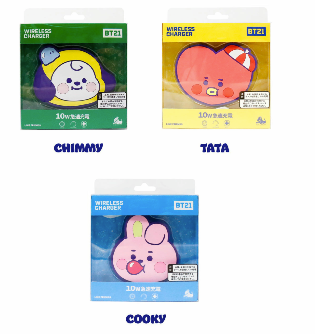 [COLLAB] BT21 Wireless Portable Charger (Jelly Candy Ver)