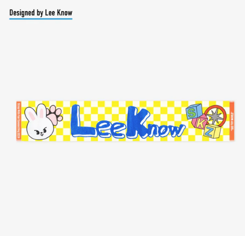 [MERCH] MUFFLER TOWEL - Leebit / Stray Kids "Fan Connecting 2024 "SKZ TOY WORLD""