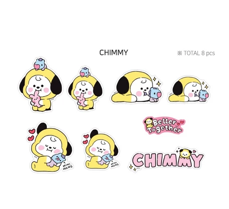 [COLLAB] Monopoly BT21 Baby Removable Sticker Little Buddy - Chimmy