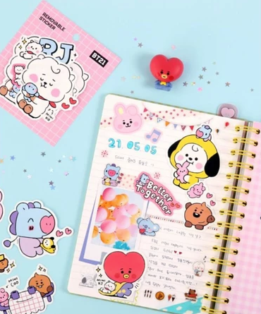 [COLLAB] Monopoly BT21 Baby Removable Sticker Little Buddy - Shooky