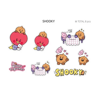 [COLLAB] Monopoly BT21 Baby Removable Sticker Little Buddy - Shooky
