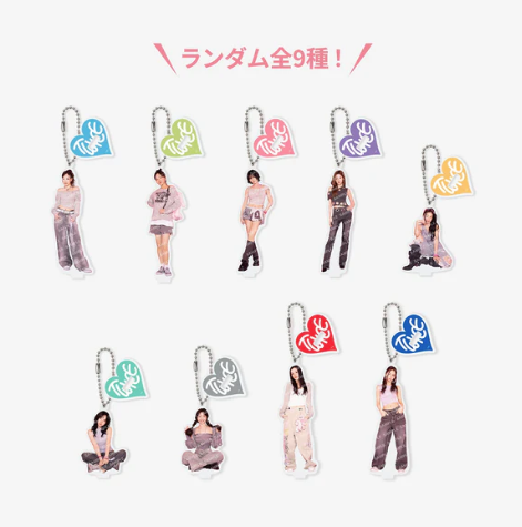 [MERCH] RANDOM MINI ACRYLIC STAND CHARM - TWICE <THIS IS FOR> WORLD TOUR IN JAPAN MD