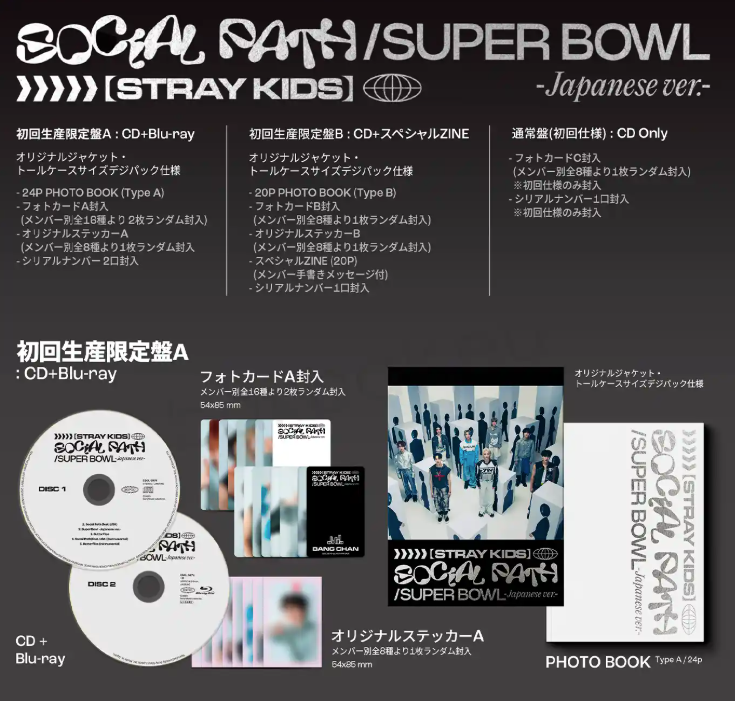 [Album] Stray Kids Japan Social Path (feat.LiSA)/ Super Bowl -Japanese ver.- Limited A