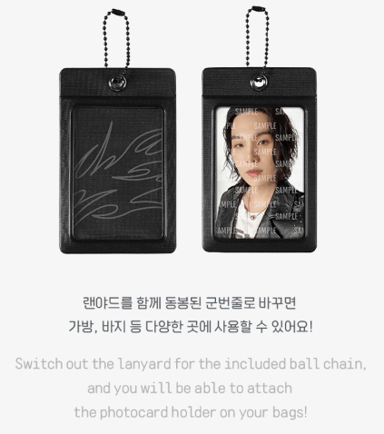[MERCH] BTS Suga AgustD D-day Mini Photo Card Holder