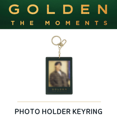 [MERCH] BTS Jungkook Golden The Moments - Photo Holder Keyring