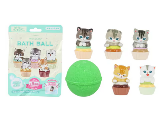 [MOFUSAND] Bath Ball with Random Mascot Cupcake Blind Box Melon Scent