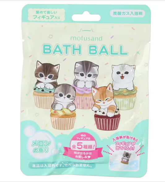 [MOFUSAND] Bath Ball with Random Mascot Cupcake Blind Box Melon Scent