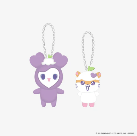[MERCH] TWICE LOVELYS X SANRIO Character Japan BAG CHARM SET - SAVELY×COROCOROKURIRIN
