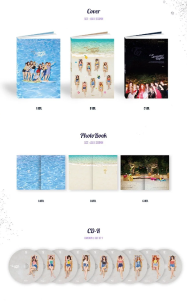 [ALBUM] TWICE Summer Nights Album set Unsealed