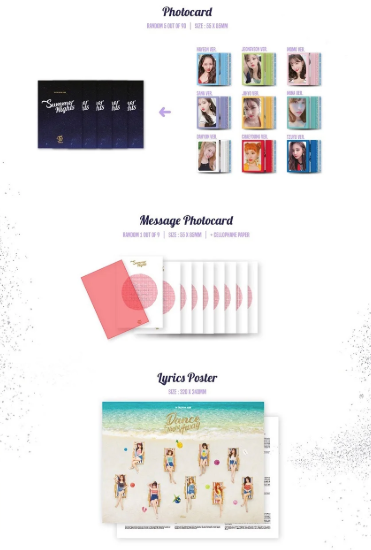[ALBUM] TWICE Summer Nights Album set Unsealed