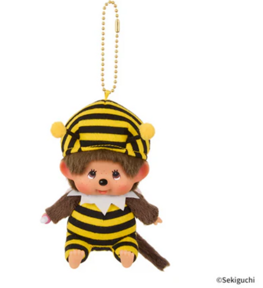 [Monchhichi] Bee Face SS Mascot Holder Keychain
