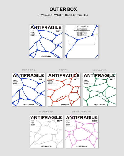 [ALBUM] LE SSERAFIM 2nd Mini Album 'ANTIFRAGILE' (COMPACT Ver.) Random