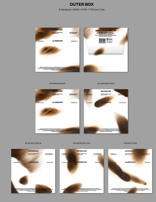 [ALBUM] LE SSERAFIM 1st Studio Album 'UNFORGIVEN' (COMPACT Ver.) Random