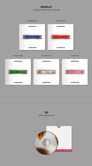 [ALBUM] LE SSERAFIM 1st Studio Album 'UNFORGIVEN' (COMPACT Ver.) Random